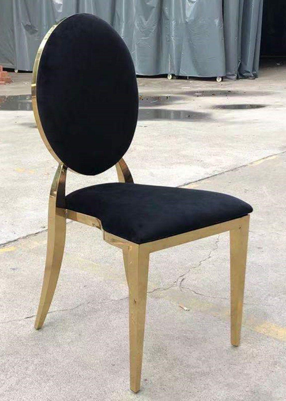 Modern Hardware Dining Room Chairs China Factory Wholesale Party Chairs Durable Metal Stainless Steel Dining Chair Wholesales Gold Wedding Event Chairs