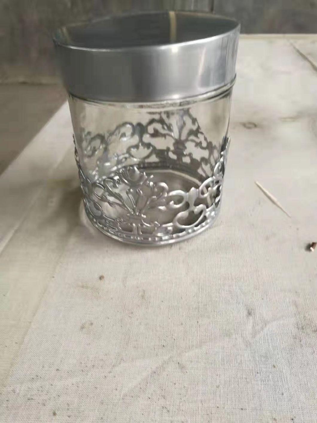 Glass Candle Holder with Different Design and Color Article Pattern