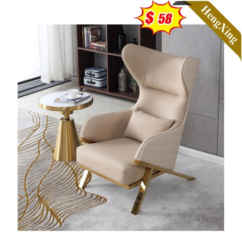 High Back Cheaper Price Contemporary Hotel Furniture Single Leather Leisure Sofa Chair
