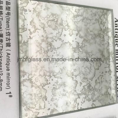 Glass Material Glossy Surface Environmental Friendly Antique Mirror Glass