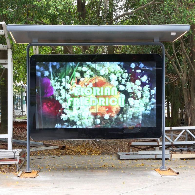 Metal Bus Shelter for Public Facilities (HS-BS-F026)