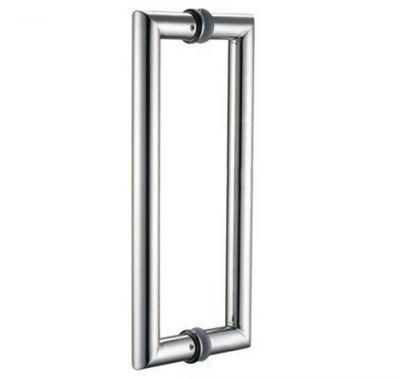 Back to Back Tubular Door Pull Handle for Frameless Glass Door