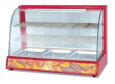 Electric Glass Warming Showcase Temperature 30~85 Degrees Glass Food Warmer Display Showcase-Cx-828