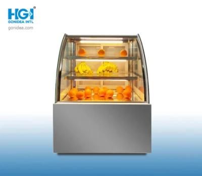 0.9m Commercial Display Chiller Glass Door Bakery Display Cabinet Cake Showcase Hcs-09