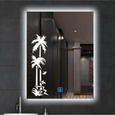 Home Glass Bathroom Wall Mirror Eco-Friendly Smart Modern LED Light Cosmetic Glass Furniture Mirror