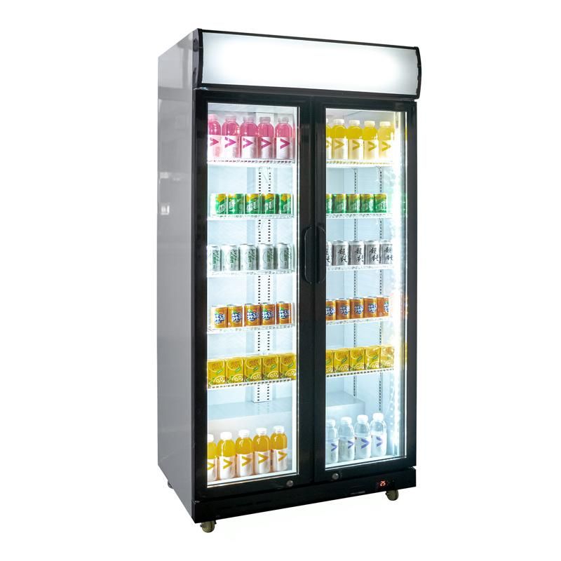 2020 Luxury Commercial Glass Doors Beverage Showcase Refrigerator Beer Display Cabinets