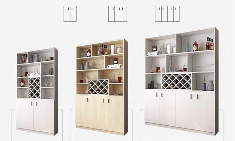 Modern Minimalist Side Cabinet Kitchen Furniture Wooden Storage Multifunctional Cupboard