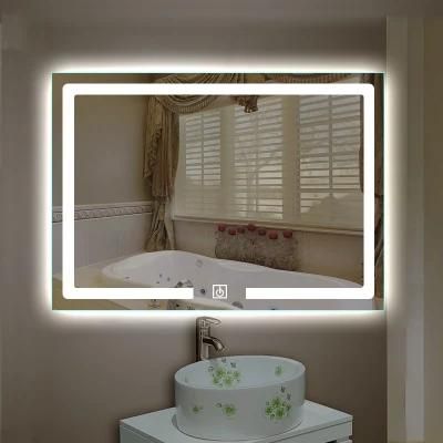 Frameless Rectangle Round Smart Mirror Bathroom LED Mirror Illuminated Smart Mirror