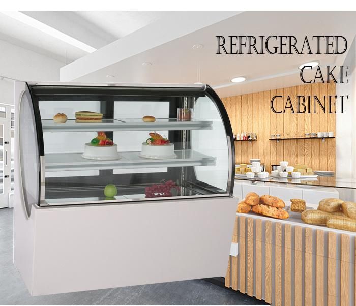 Commercial Cake Refrigeration Display Chiller Showcase for Bakery Shop