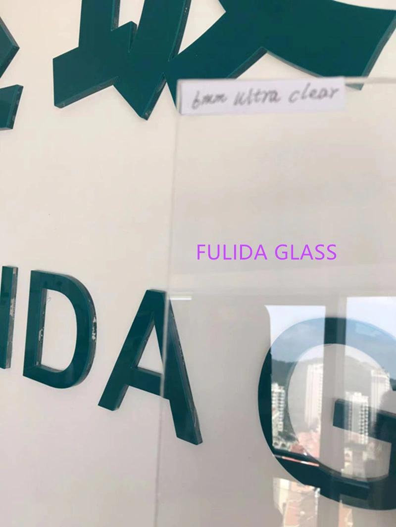 6mm Low Iron/Ultra Clear Float Glass Sheet