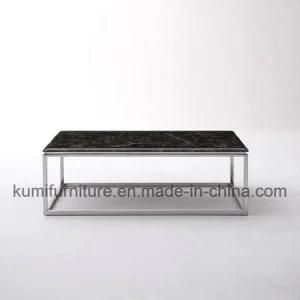 Marble Top Stainless Steel Table with Hotel Furniture