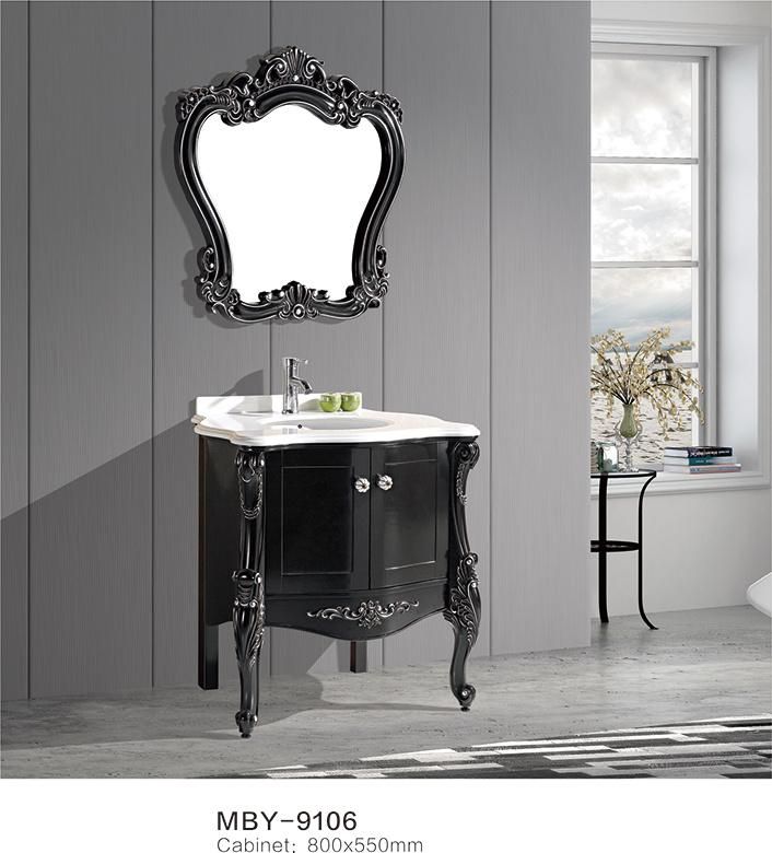New Design Bathroom Vanity Plastic Cabinet European Style Furniture