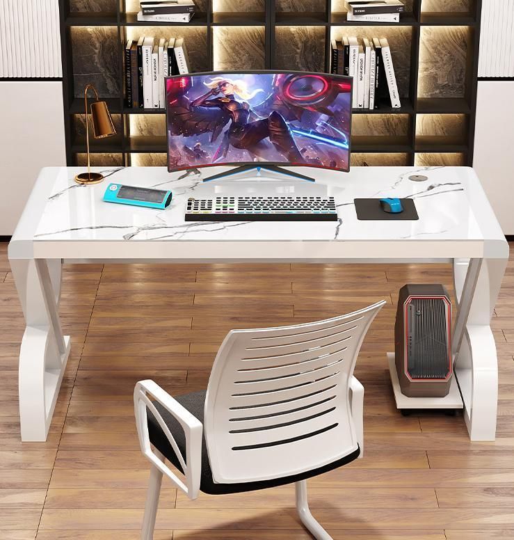 Computer Desk Desktop Simple Desk Simple Modern Tempered Glass Table