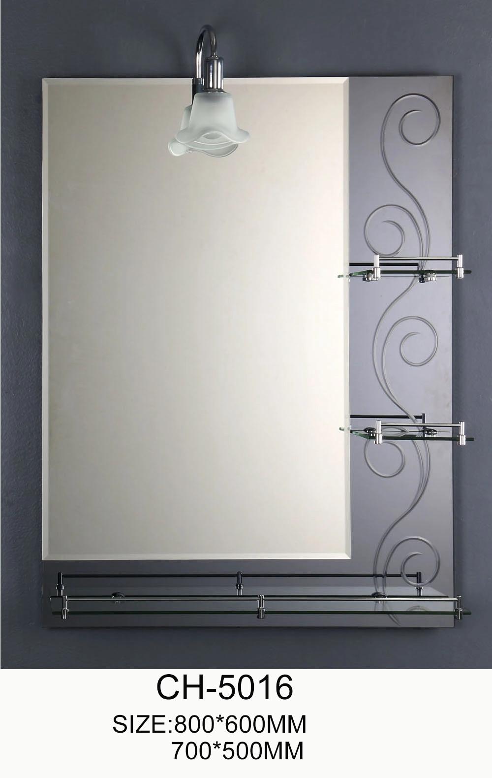 Single Silver Furniture Vanity Float Bathroom Glass Wall Mirror Espejo