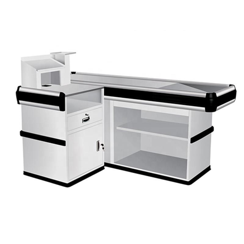 New Design Supermarket Cashier Desk Checkout Counter