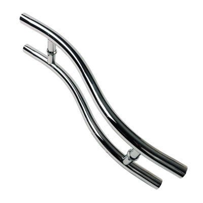 SUS304 Interior S Type Glass Door Pull Handle