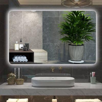 Modern LED Mirror Water Proof Illuminated Decorative Mirror Dressing Glass Mirror Touch Screen Mirror Bathroom Mirror with Light Mirror