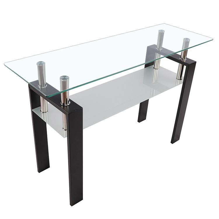 Factory Price Side Table Modern Tempered Glass Mirrored Coffee Table