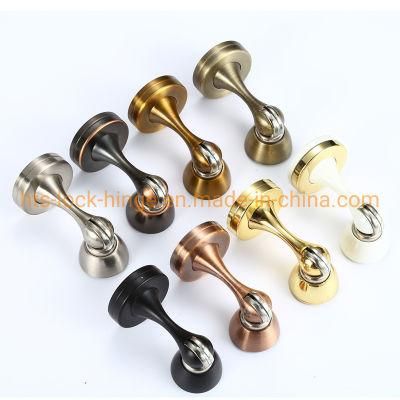 Door Stopper Door Hardware Zinc Alloy Magnetic Catch for Floor or Wall Mounted Door Stopper