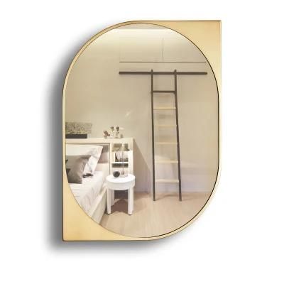 Wholesale Irregular Shape Rimmed Adorning Designer Bathroom Mirror