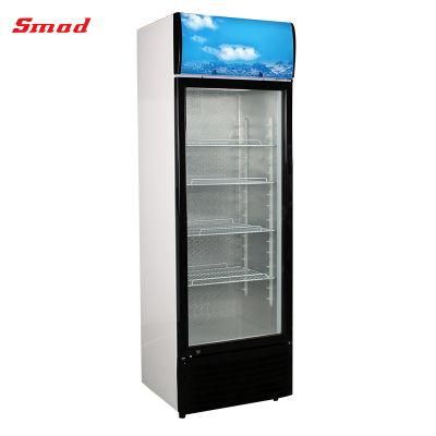 Supermarket Upright Glass Display Refrigerated Showcase