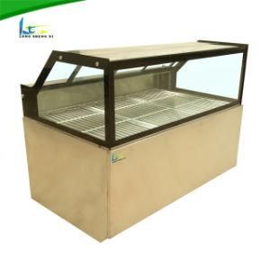 Supermarket Upright Glass Meat Display Showcase