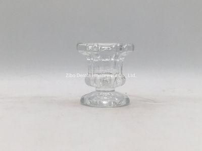 Small Glass Candle Holders in Different Shapes for Pillar Candle for Home Decoration