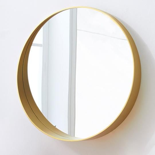 Luxury Brass Metal Framed Wall Mirror Bathroom Vanity