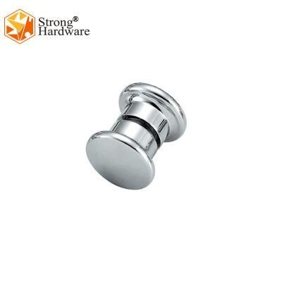 Cylinder Shape Knob, Bathroom Frameless Sliding Glass Door Handles