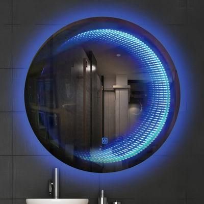 3D Tunnel LED Sensor Fogless Wall Bathroom Glass Smart Mirror