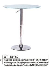 Modern Chrome Metal Base Bar Table (GT-12)