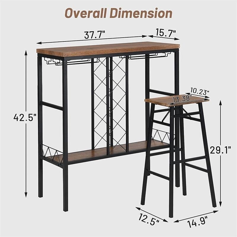 Nordic Restaurant Wine Dining Table/Bar Table with Stool