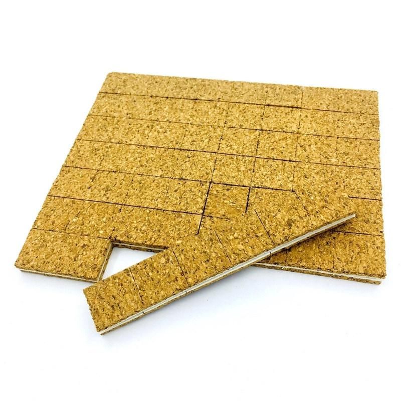 Cork Protection Spacers with Cling Foam 18*18*2+1mm in Sheets for Glass Protecting