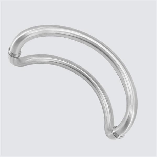 High Quality Stainless Steel Shower Door Satin O Shape Door Handle