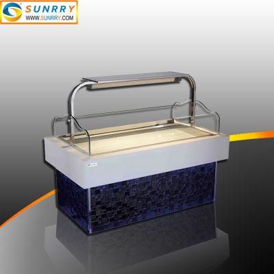 Customizable Size Glass Display Bakery Cake Refrigeration Equipment Showcase