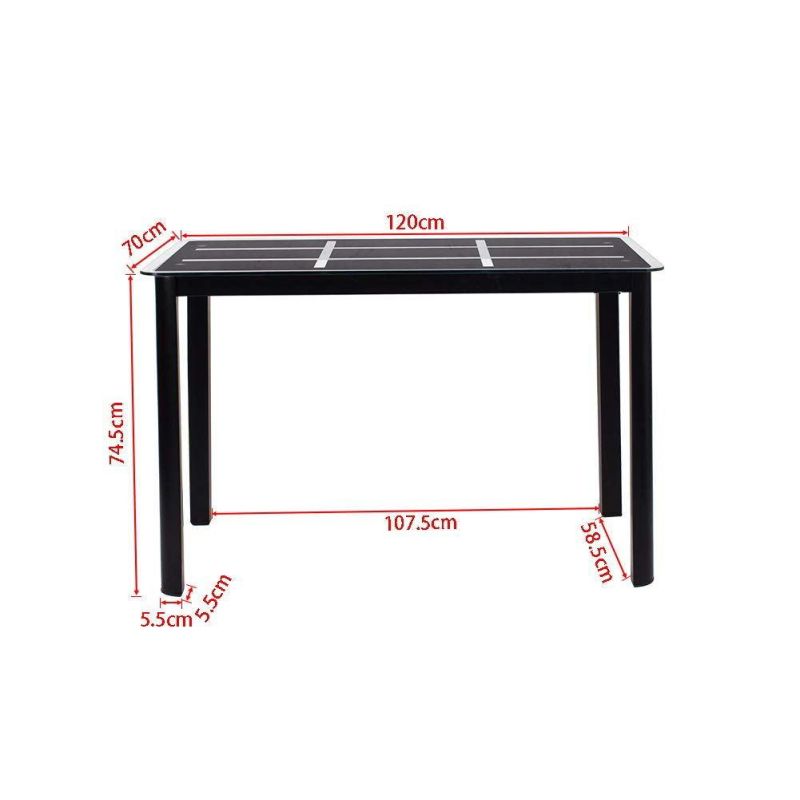 Hot Sale Factory Wholesale Home Furniture Square Modern Glass Material Dining Table