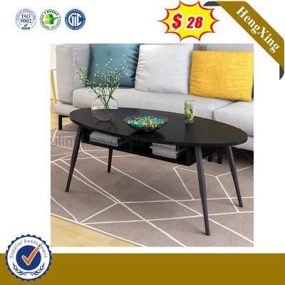 2019 Hot Selling Black Oval Wooden Coffee Table (UL-6779)