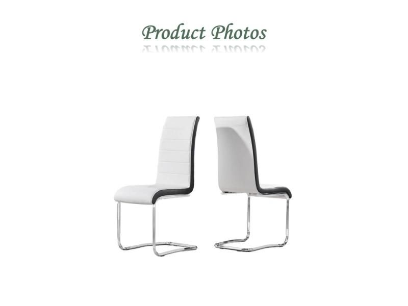 Modern Home Hotel Leisure Office Furniture Single Person High Back PU Leather Chrome Dining Chair Office Chair Dining Chair