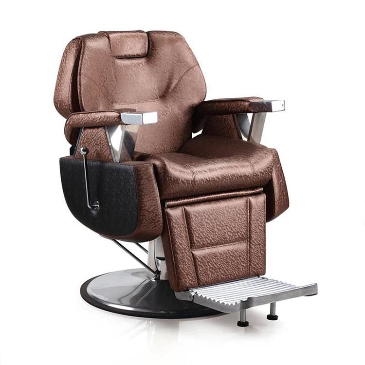 Hl-9233 Salon Barber Chair for Man or Woman with Stainless Steel Armrest and Aluminum Pedal