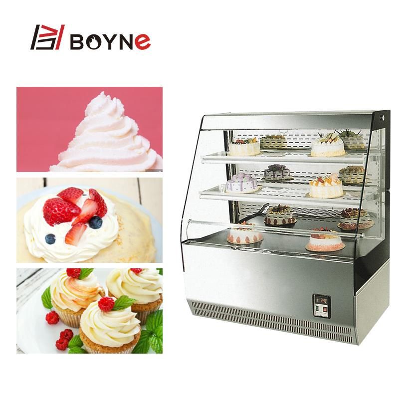 Commercial Bakery Equipment Cake Display Showcase Chiller Cabinet