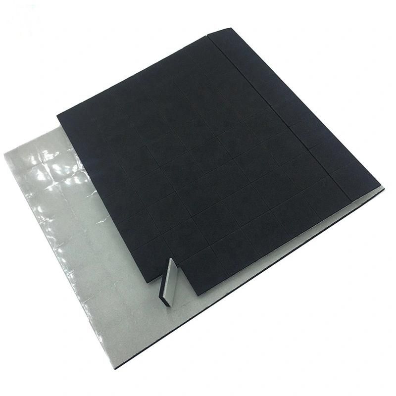 18X18X3mm+1mm on Sheets EVA Rubber Pads with Cling Foam for Glass Protecting