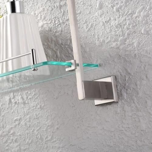 Wall Mounted Bathroom 3-Tier Glass Corner Shelf