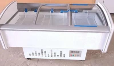 1.6m 438L Commercial Freezer Horizontal Refrigerated Freezer Cooked Food Order Cold Dish Display Cabinet