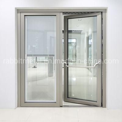 Black Aluminum Small Double Hung Windows /Malaysia Double Hung Window and Door