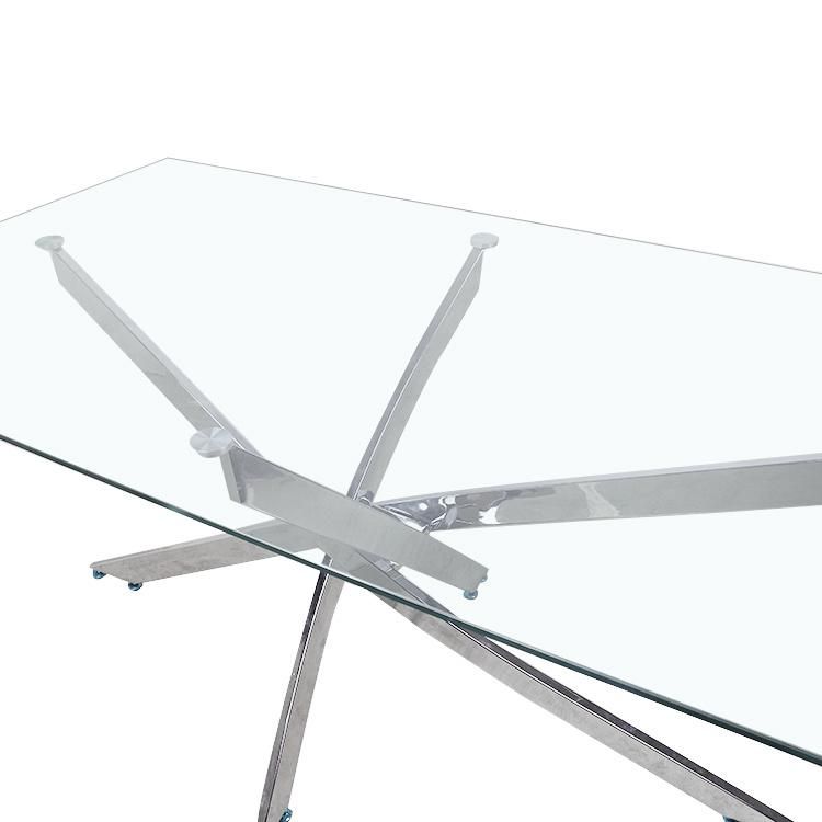 Wholesale Home Dining Furniture Temerable Glass Restaurant Table