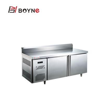 Fan Cooling Stainless Steel Counter Top Freezer Work Bench Customized Size