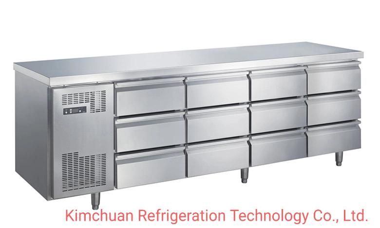 Under Counter Refrigerator Drawer Fridge Workbench Freezer Undercounter Chiller Cooler Cabinet