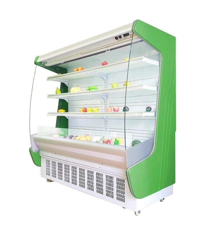 Customize Different Styles Multideck Open Refrigerator Showcase for Supermarket