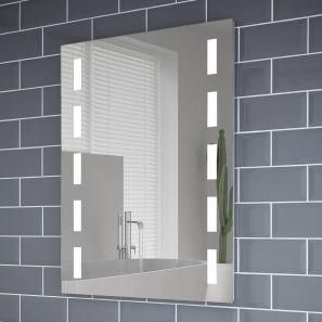 Make up Dimming Defogger Rectangle Wall Mirror LED Lighted Bathroom Mirror