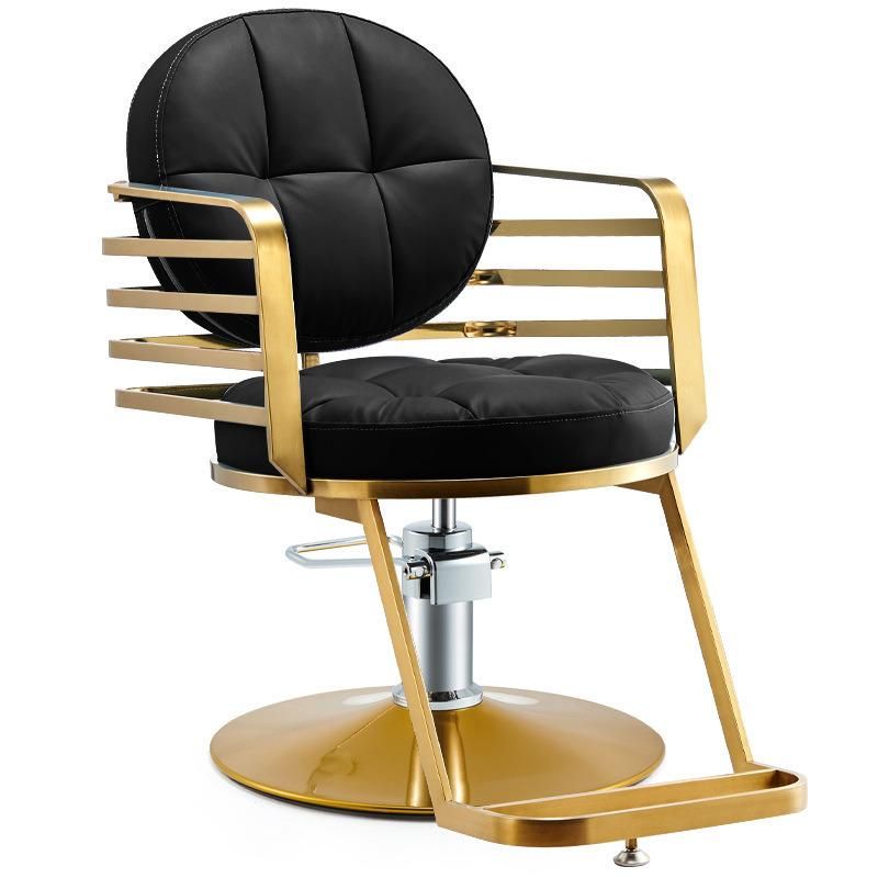 Hl-7248A Salon Barber Chair for Man or Woman with Stainless Steel Armrest and Aluminum Pedal